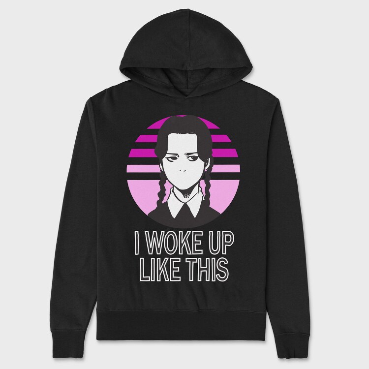 I Woke Up Like This Merlina, Hanorac Oversize Barbati (Unisex)