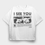 I See You Eyes, Tricou Oversize Barbati (Unisex)