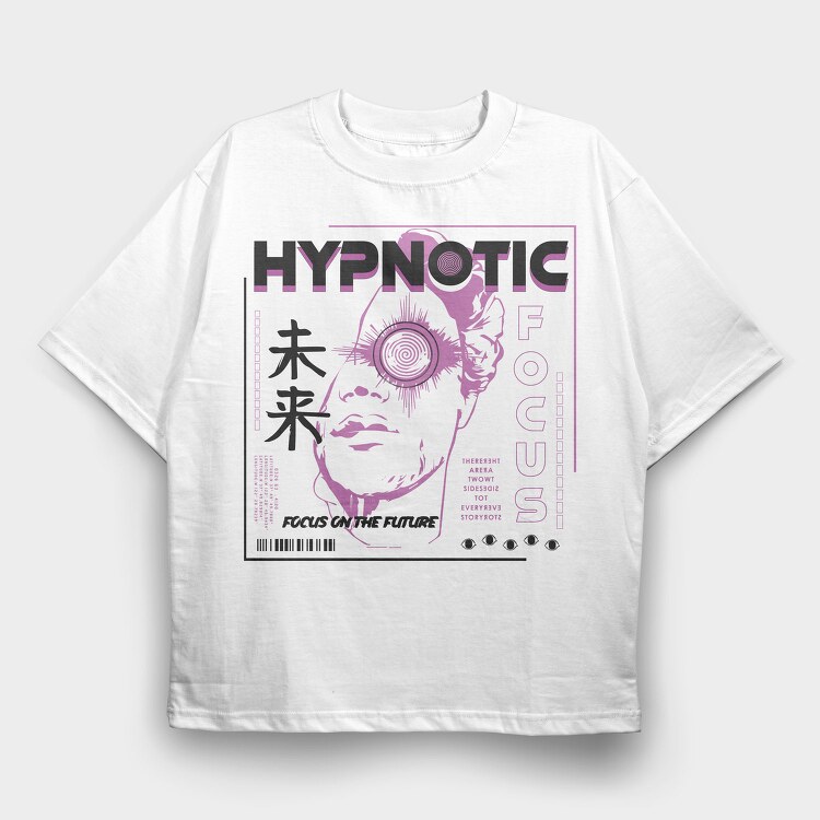 Hypnotic 2, Tricou Oversize Barbati (Unisex)