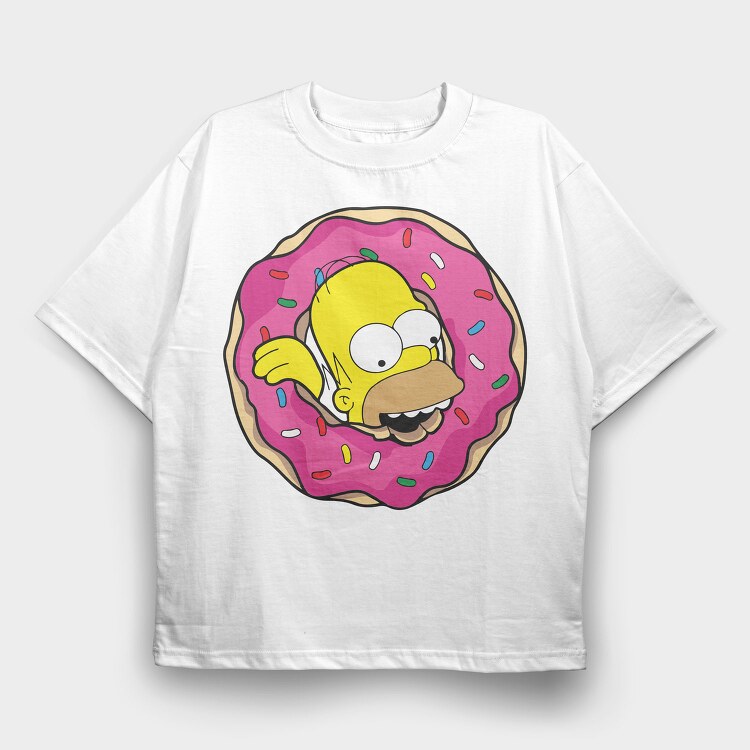 Homer, Tricou Oversize Barbati (Unisex)