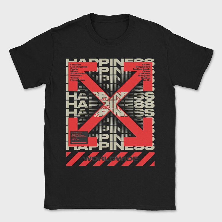 Happiness 2, Tricou Barbati (Unisex)