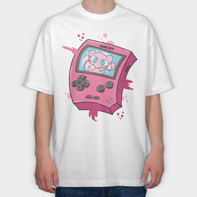 Gameboy Pokemon 4, Tricou Oversize Barbati (Unisex)