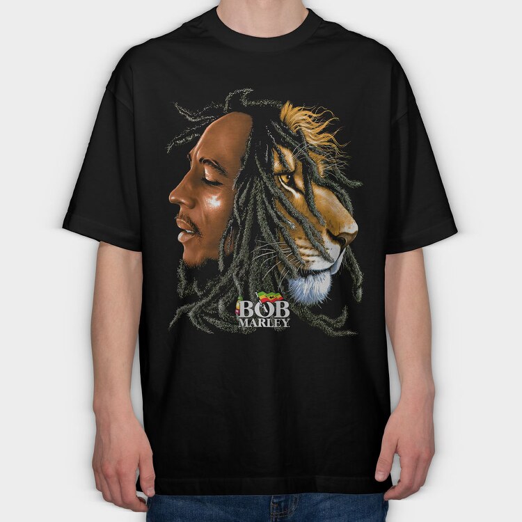 Bob Marley 5, Tricou Oversize Barbati (Unisex)