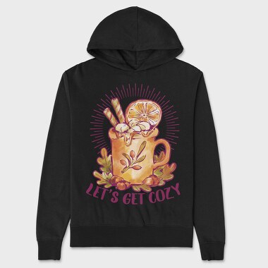 Hot Cocoa Autumn Drink, Hanorac Oversize Barbati (Unisex)