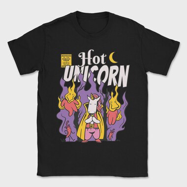 Hot Unicorn Cartoon, Tricou Barbati (Unisex)