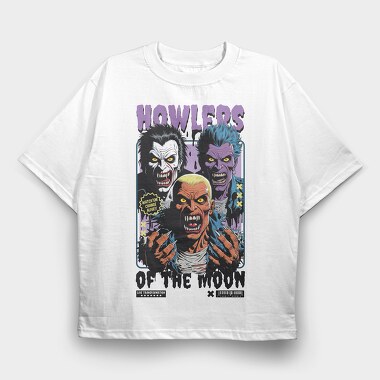 Howlers Of The Moon, Tricou Oversize Barbati (Unisex)