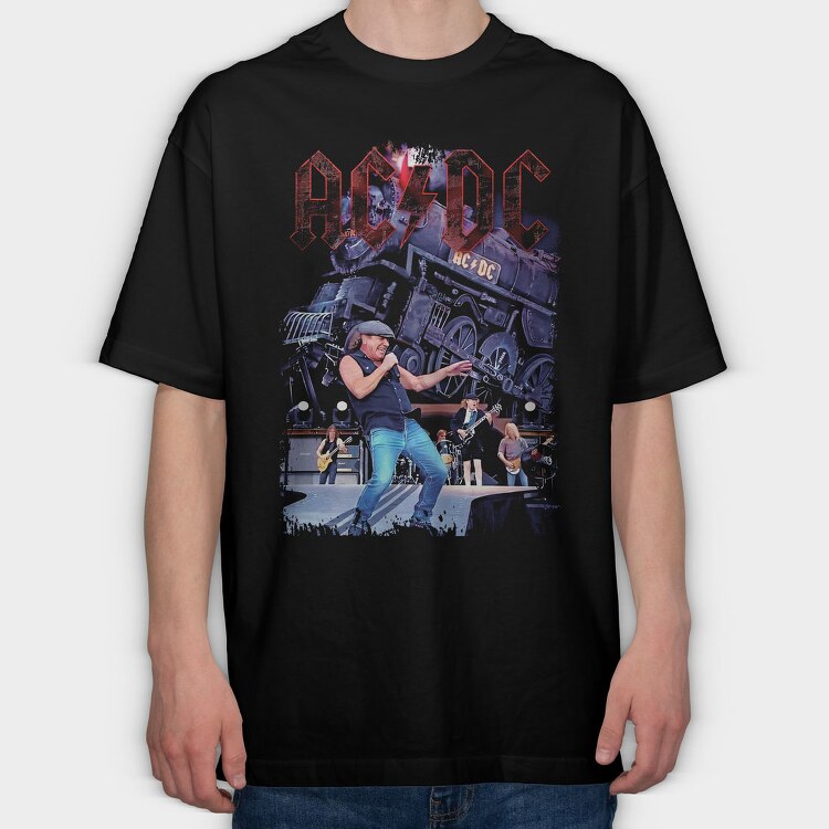 ACDC 7, Tricou Oversize Barbati (Unisex)