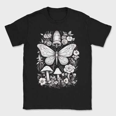 Whimsical Cottagecore Moth, Tricou Barbati (Unisex)