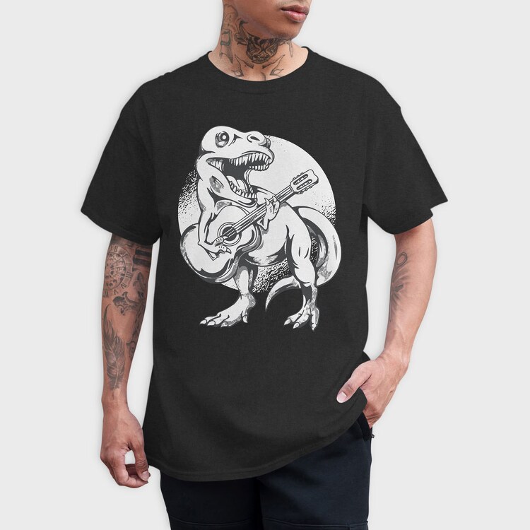 Dinosaur Guitar, Tricou Barbati (Unisex)