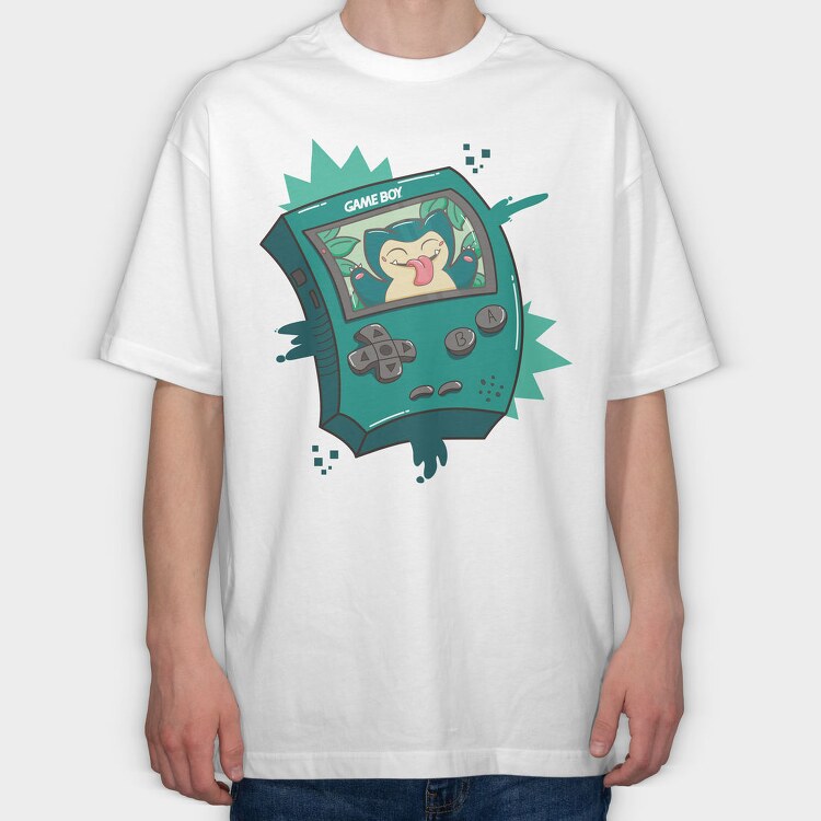 Gameboy Pokemon 6, Tricou Oversize Barbati (Unisex)