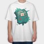 Gameboy Pokemon 6, Tricou Oversize Barbati (Unisex)