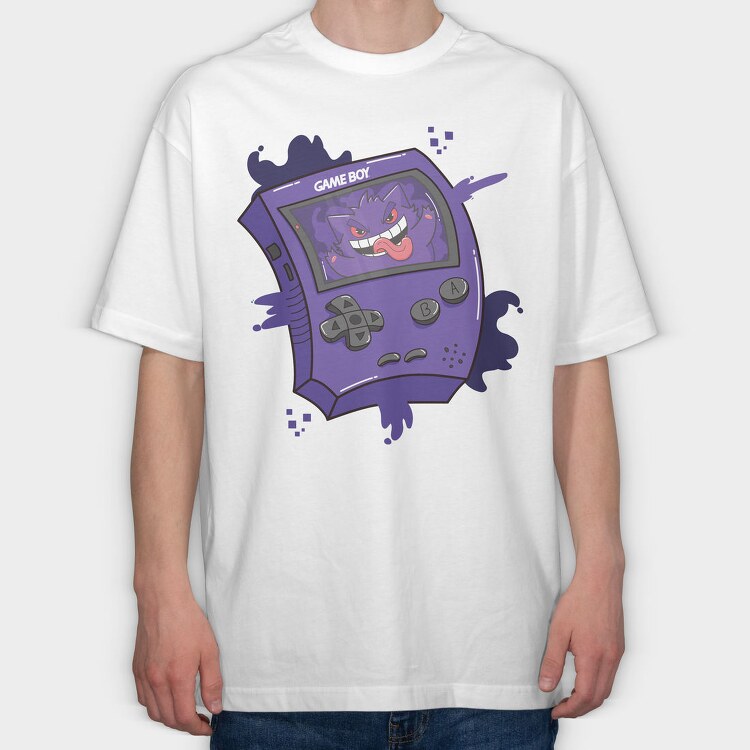 Gameboy Pokemon 1, Tricou Oversize Barbati (Unisex)