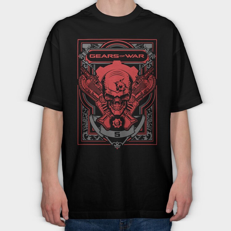 Gears of War Retrospective, Tricou Oversize Barbati (Unisex)