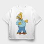 Grandpa Simpson, Tricou Oversize Barbati (Unisex)