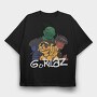 Gorilaz, Tricou Oversize Barbati (Unisex)