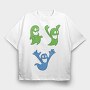 Goob Greenie Ghost, Tricou Oversize Barbati (Unisex)