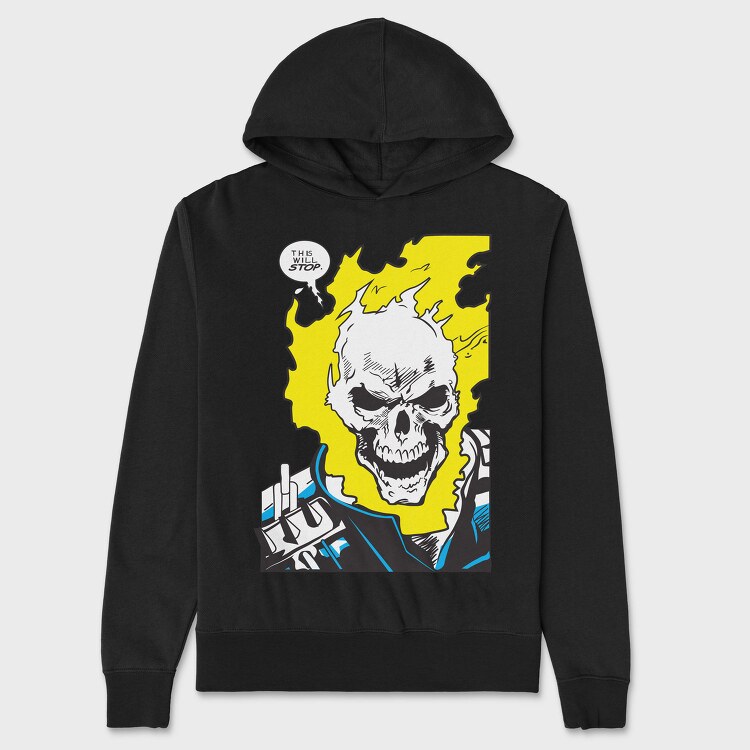 Ghost Rider 7, Hanorac Oversize Barbati (Unisex)