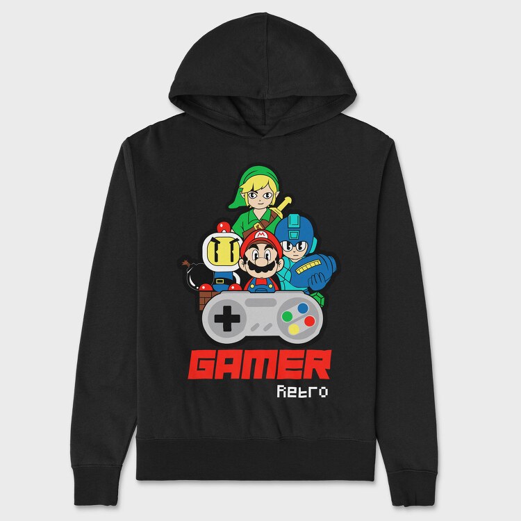 Gamer, Hanorac Oversize Barbati (Unisex)