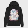 Winged Fairy With Flowers Fairy Core, Hanorac Oversize Barbati (Unisex)