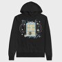 Winter Window Cat, Hanorac Oversize Barbati (Unisex)
