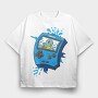 Gameboy Pokemon 7, Tricou Oversize Barbati (Unisex)