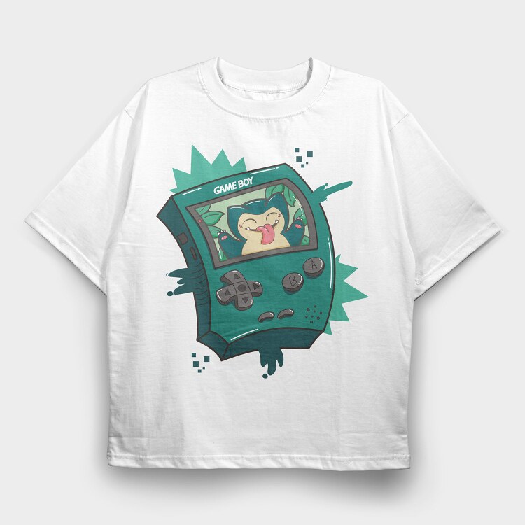 Gameboy Pokemon 6, Tricou Oversize Barbati (Unisex)