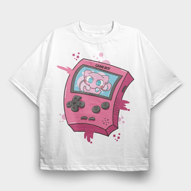 Gameboy Pokemon 4, Tricou Oversize Barbati (Unisex)