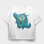 Gameboy Pokemon 3, Tricou Oversize Barbati (Unisex)