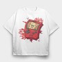 Gameboy Pokemon 2, Tricou Oversize Barbati (Unisex)
