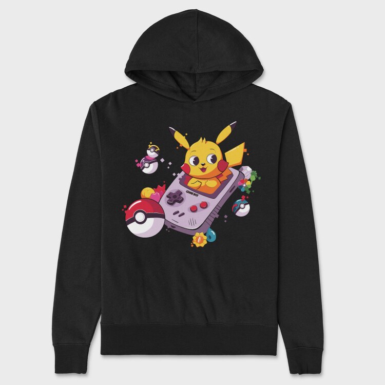 Gameboy Pokemon 10, Hanorac Oversize Barbati (Unisex)