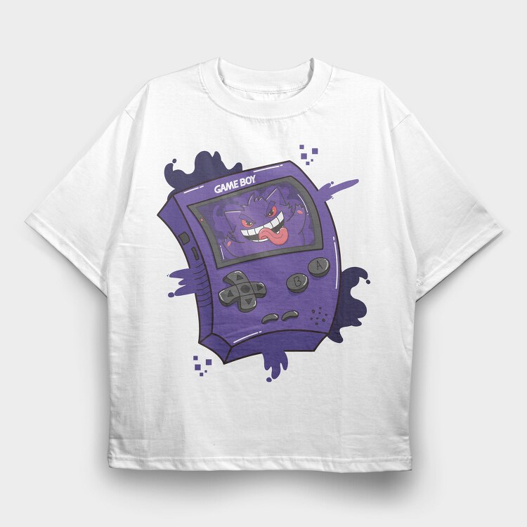 Gameboy Pokemon 1, Tricou Oversize Barbati (Unisex)