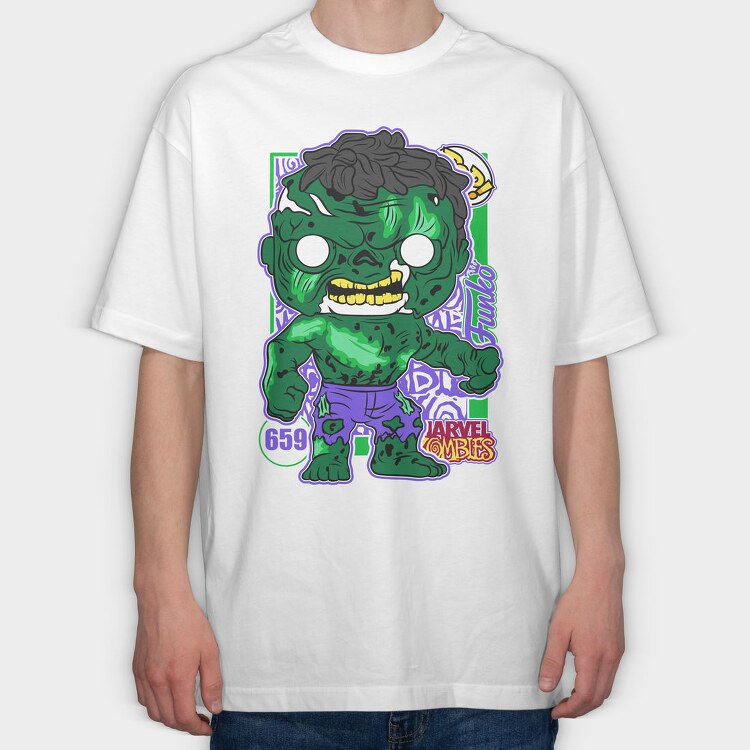 Funko Marvel Zombies hulk, Tricou Oversize Barbati (Unisex)