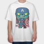 Funko Marvel Zombies captain america, Tricou Oversize Barbati (Unisex)