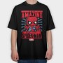 Funko Marvel spider man, Tricou Oversize Barbati (Unisex)