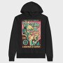 Scary Creature Retro Poster X Rays, Hanorac Oversize Barbati (Unisex)