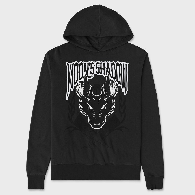 Scary Dragon Shadow Dark Animals Wolf Tote, Hanorac Oversize Barbati (Unisex)