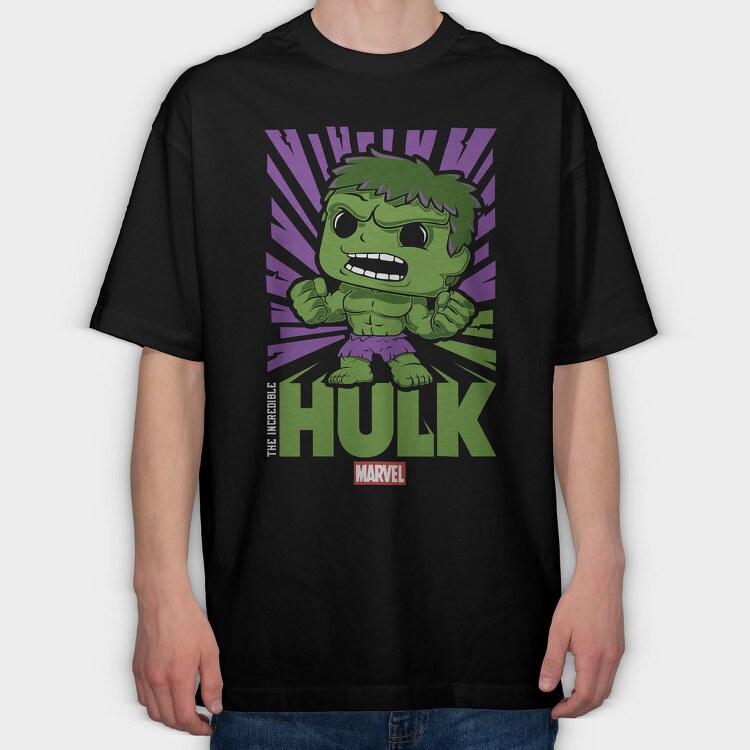Funko Marvel hulk, Tricou Oversize Barbati (Unisex)