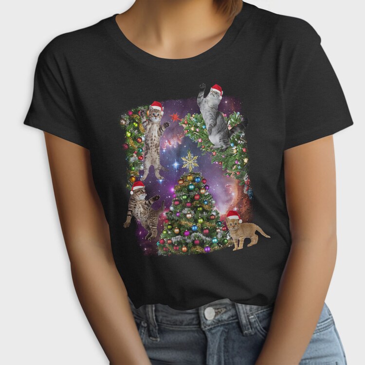 Xmas Cats, Tricou Femei