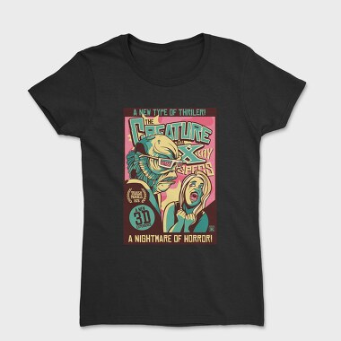 Scary Creature Retro Poster X Rays, Tricou Femei