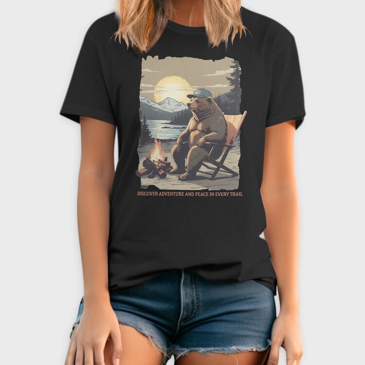 Discover Adventure and Peace in Every Trail, Tricou Barbati (Unisex)