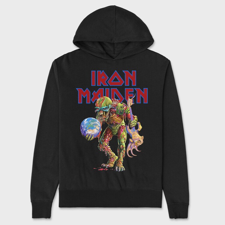 Iron Maiden 2, Hanorac Oversize Barbati (Unisex)