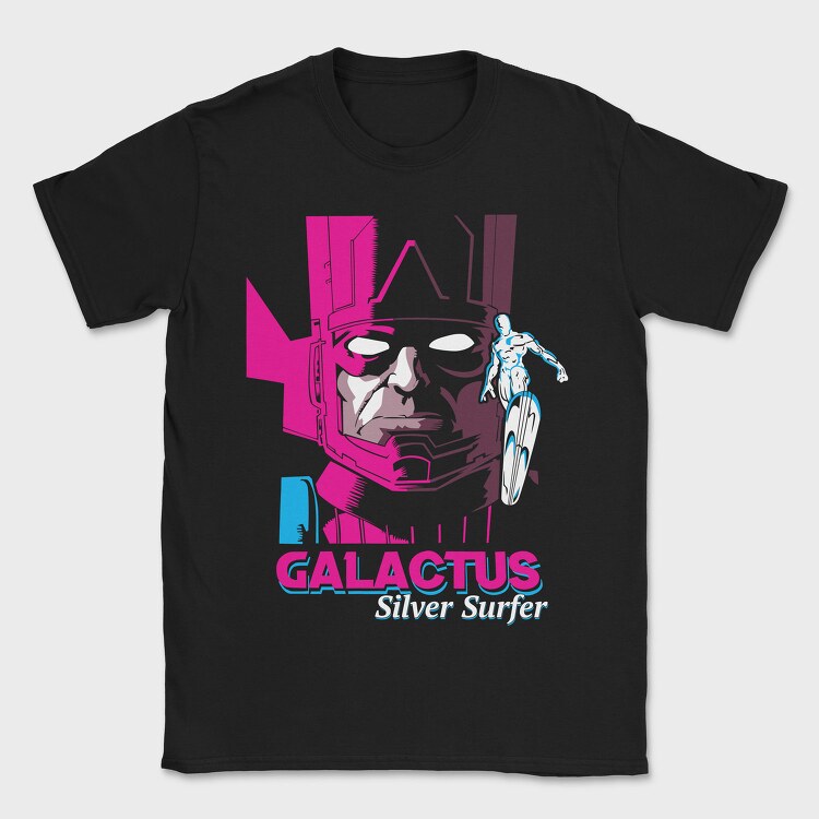 galactus silver surfer, Tricou Barbati (Unisex)