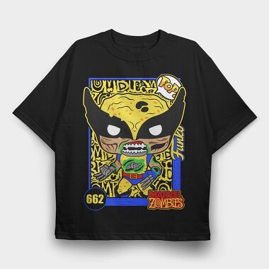 Funko Marvel Zombies Wolverine, Tricou Oversize Barbati (Unisex)