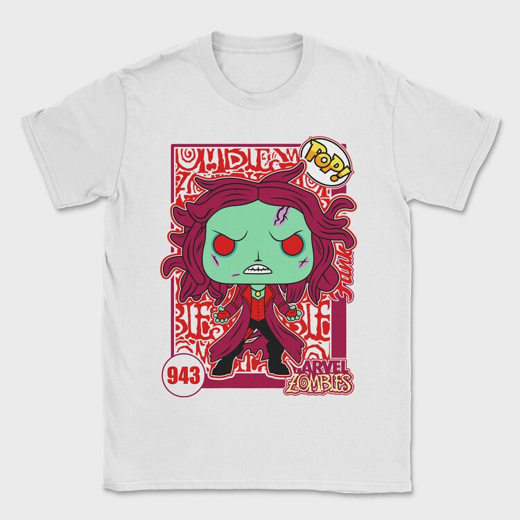 Funko Marvel Zombies Scarlet Witch, Tricou Barbati (Unisex)