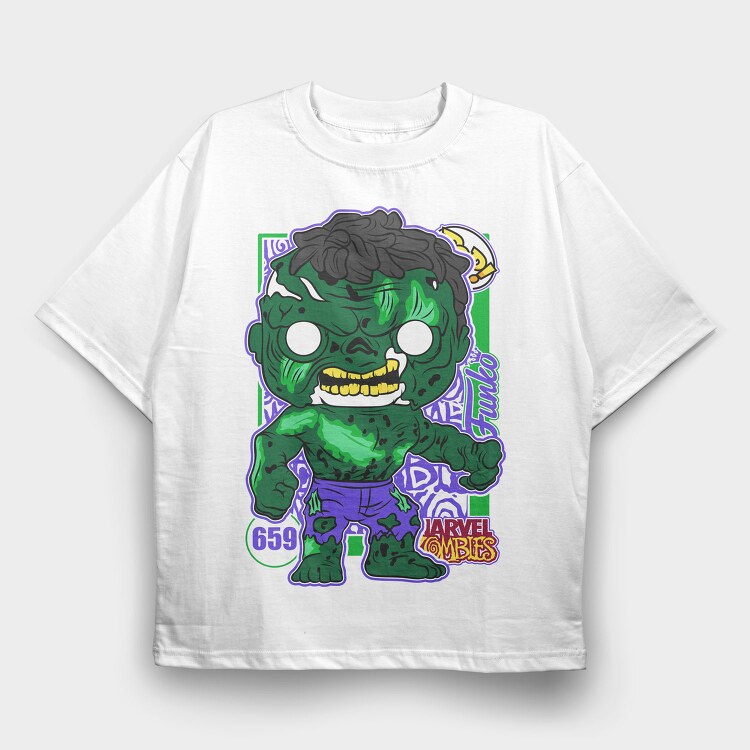 Funko Marvel Zombies hulk, Tricou Oversize Barbati (Unisex)