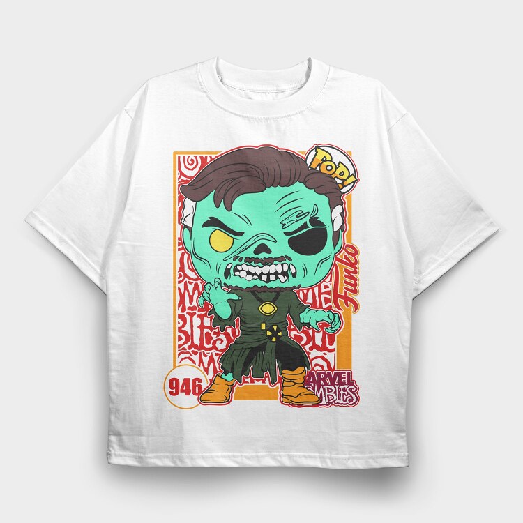 Funko Marvel Zombies Doctor Strange, Tricou Oversize Barbati (Unisex)