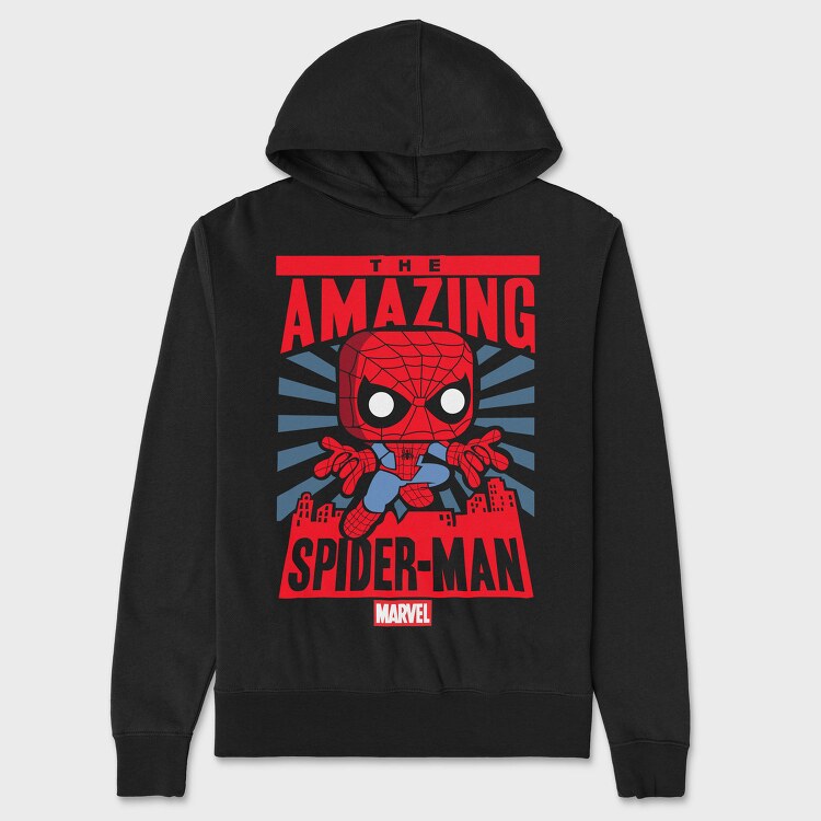 Funko Marvel spider man, Hanorac Oversize Barbati (Unisex)