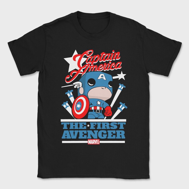 Funko Marvel captain america, Tricou Barbati (Unisex)