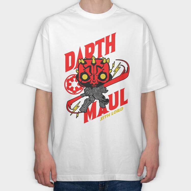 Funko Darth Maul, Tricou Oversize Barbati (Unisex)