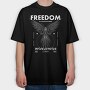 Feedom 2, Tricou Oversize Barbati (Unisex)